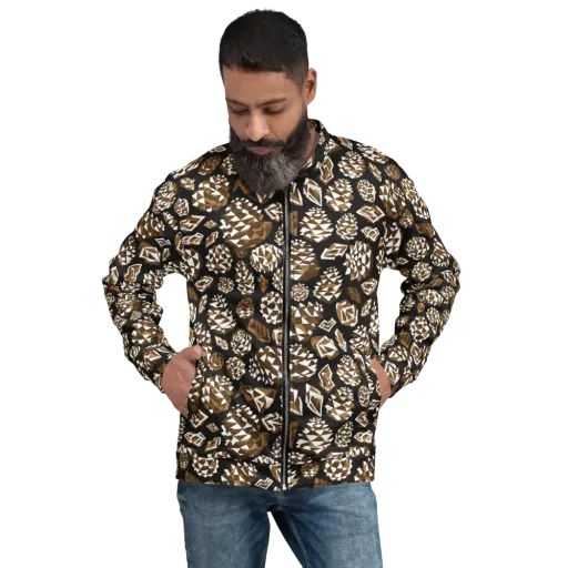 Sepia Shardgarden on a Bomber Jacket