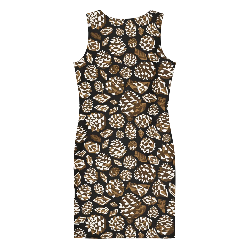 Sepia Shardgarden on Bodycon Dress — Back