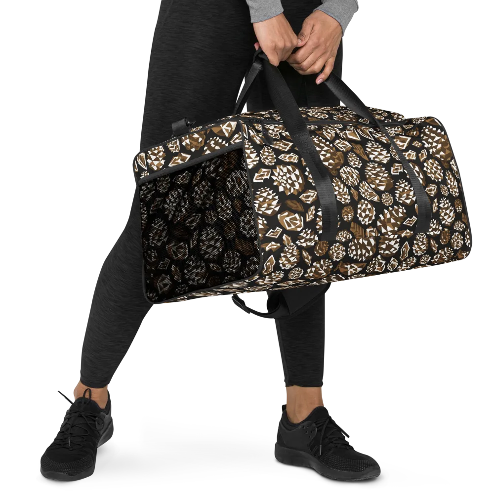 Sepia Shardgarden on Duffle Bag — Right Front
