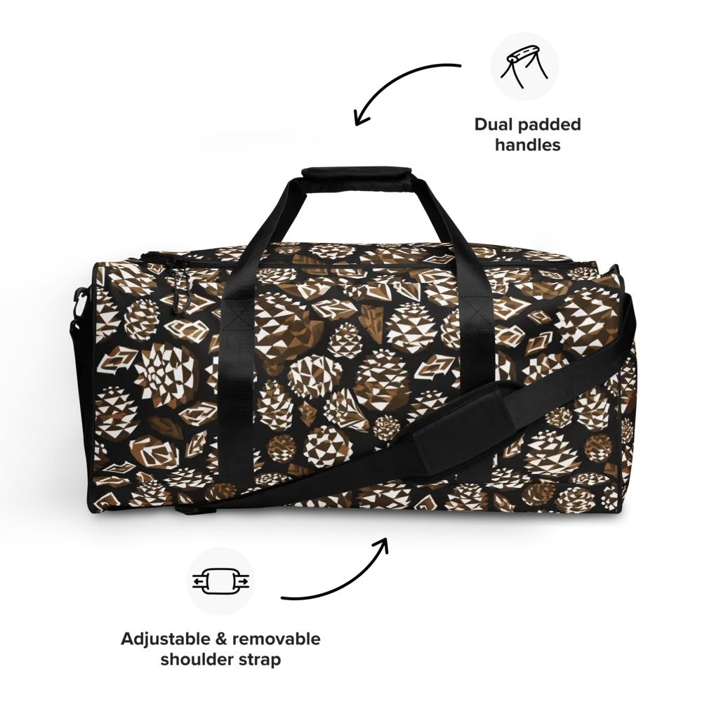 Sepia Shardgarden on Duffle Bag — Front