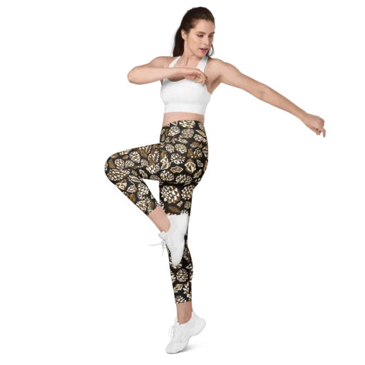 Sepia Shardgarden on a Leggings with Pockets