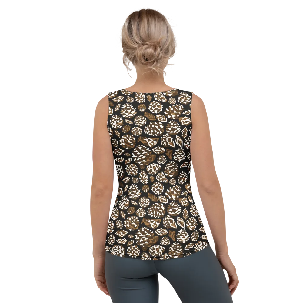Sepia Shardgarden on Women's Tank Top — Back