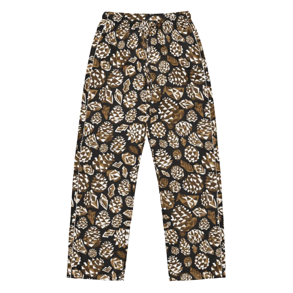 Sepia Shardgarden on Women's Pajama Pants — Front