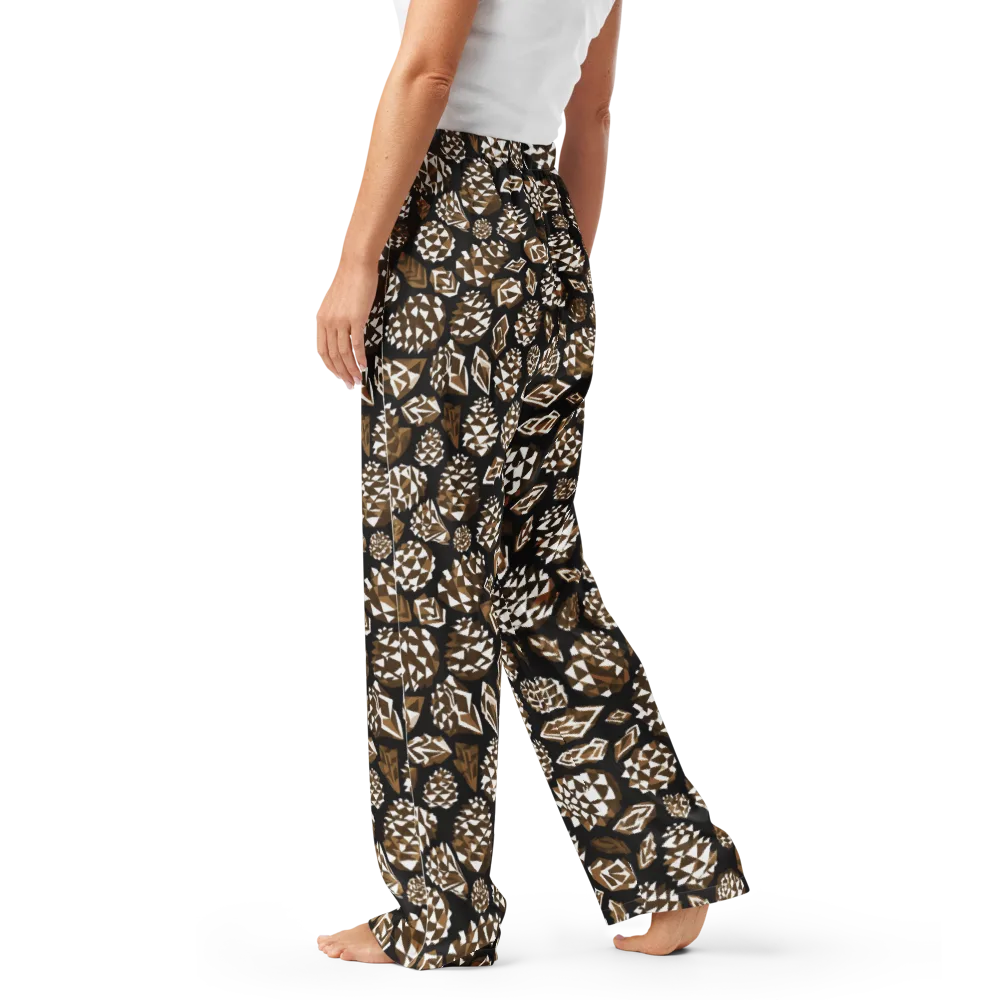 Sepia Shardgarden on Women's Pajama Pants — Left