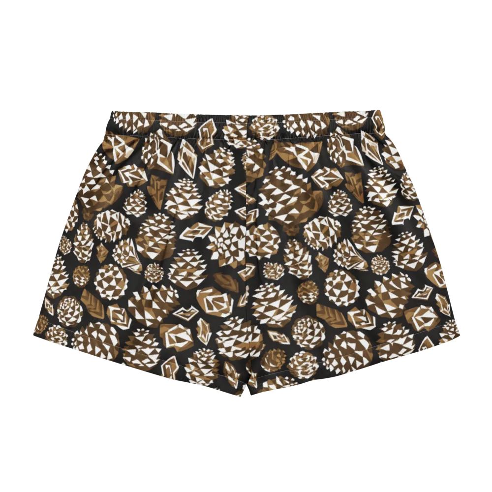 Sepia Shardgarden on Women's Pajama Shorts — Back