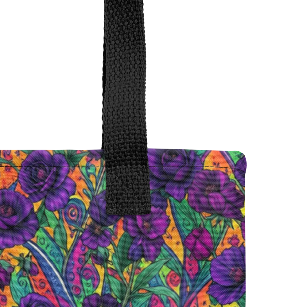 Violet Paisley Garden on Tote Bag — Product details