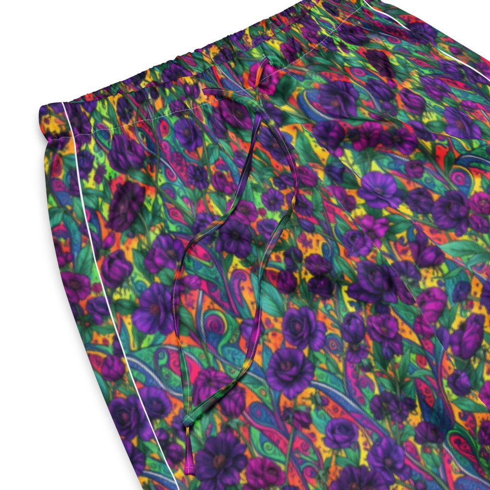 Violet Paisley Garden on Women's Pajama Pants — Product details