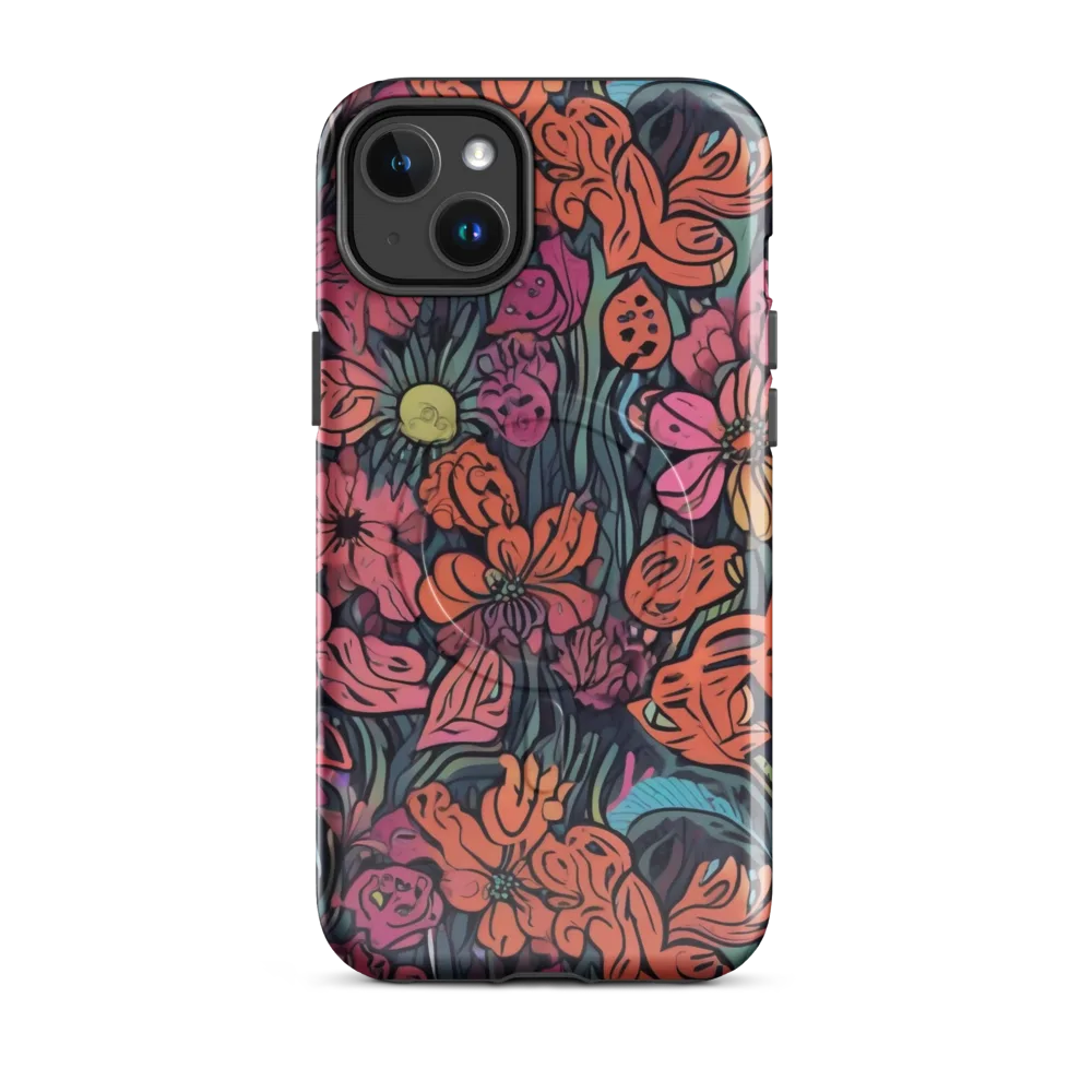 Coral Bloom on MagSafe Tough Case for iPhone® — Front