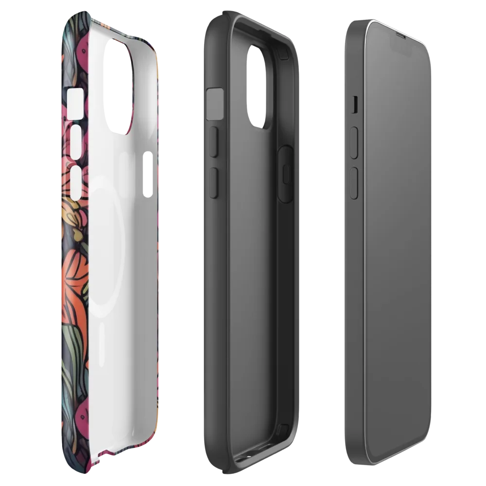 Coral Bloom on MagSafe Tough Case for iPhone® — Front