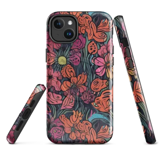 Coral Bloom on a MagSafe Tough Case for iPhone®