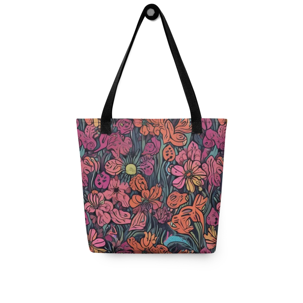Coral Bloom on Tote Bag — Front