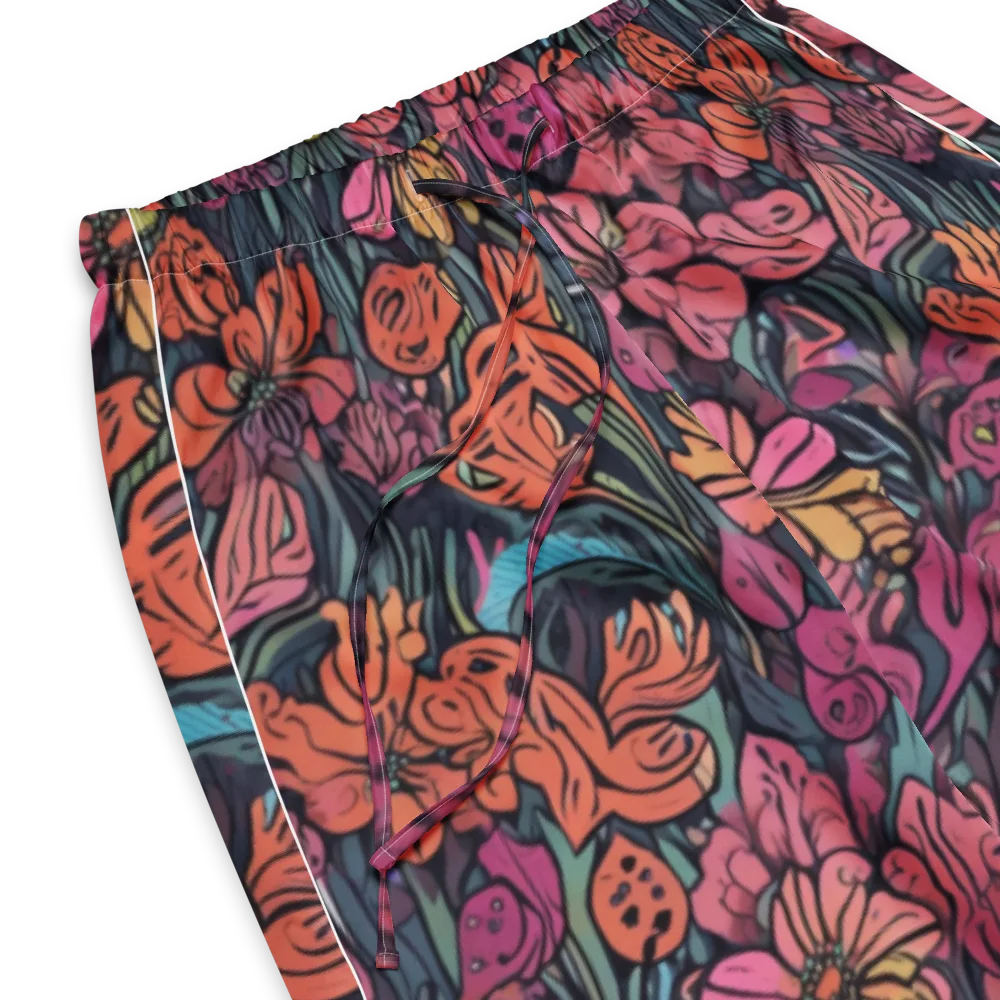 Coral Bloom on Women's Pajama Pants — Product details
