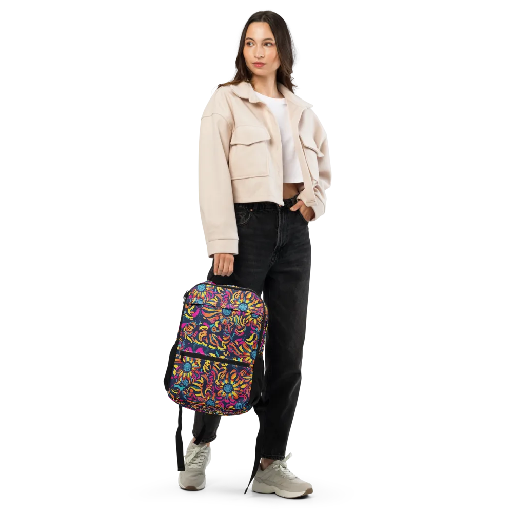 Flame Petals on Utility Backpack — Front