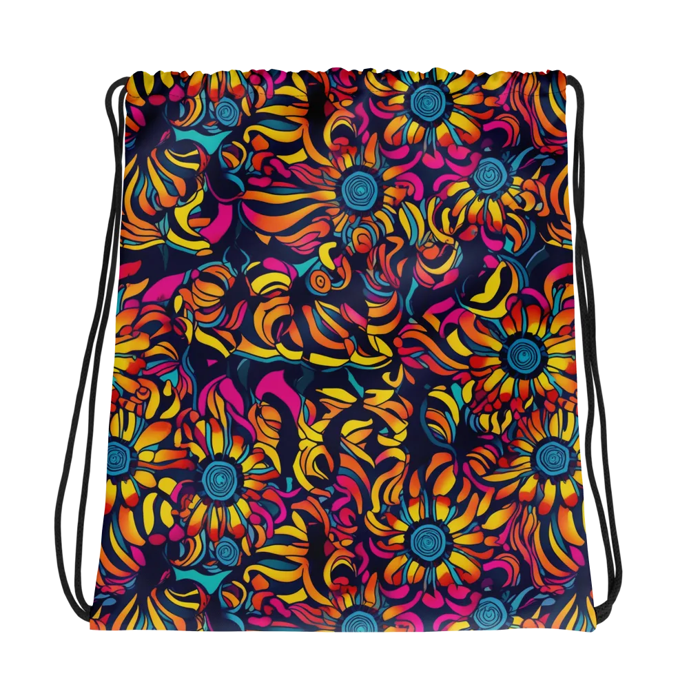 Flame Petals on Drawstring Bag — Photo