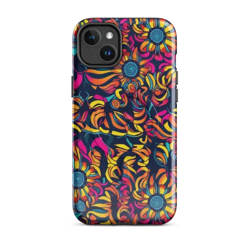 Flame Petals on a MagSafe Tough Case for iPhone®