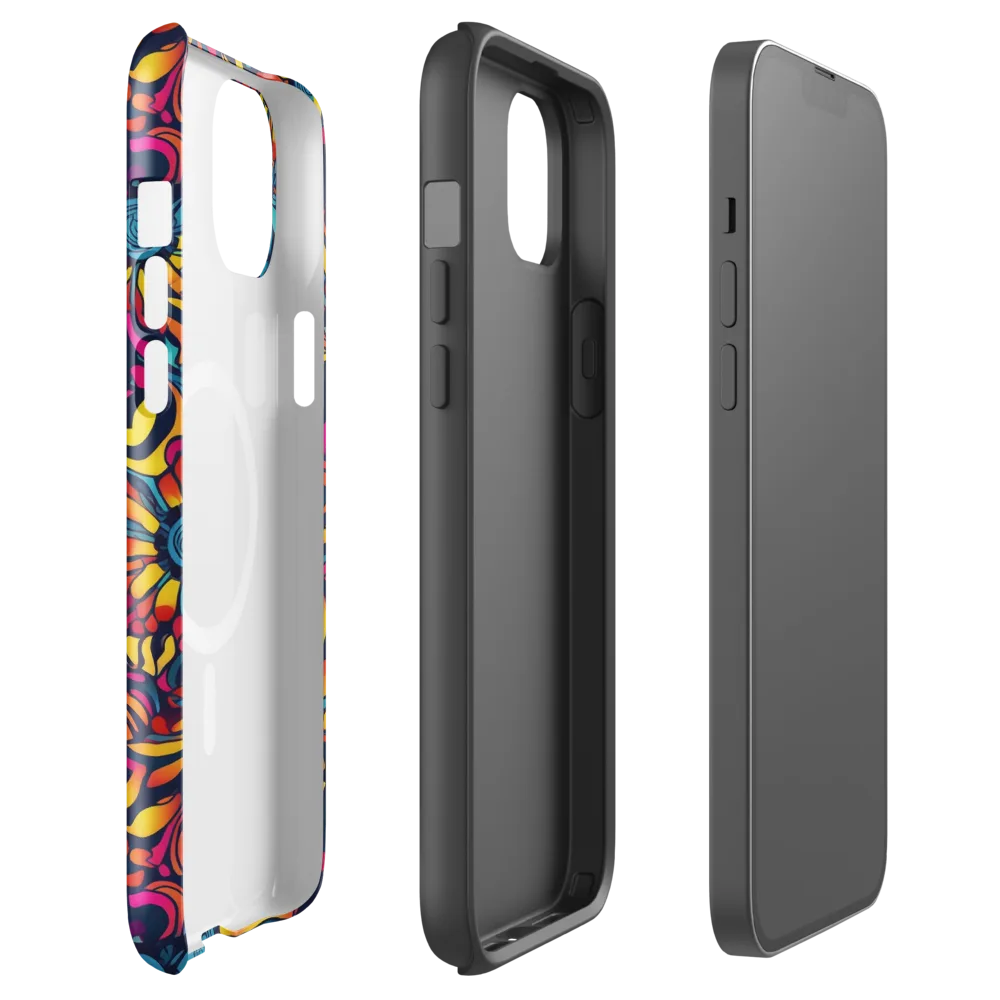 Flame Petals on MagSafe Tough Case for iPhone® — Front
