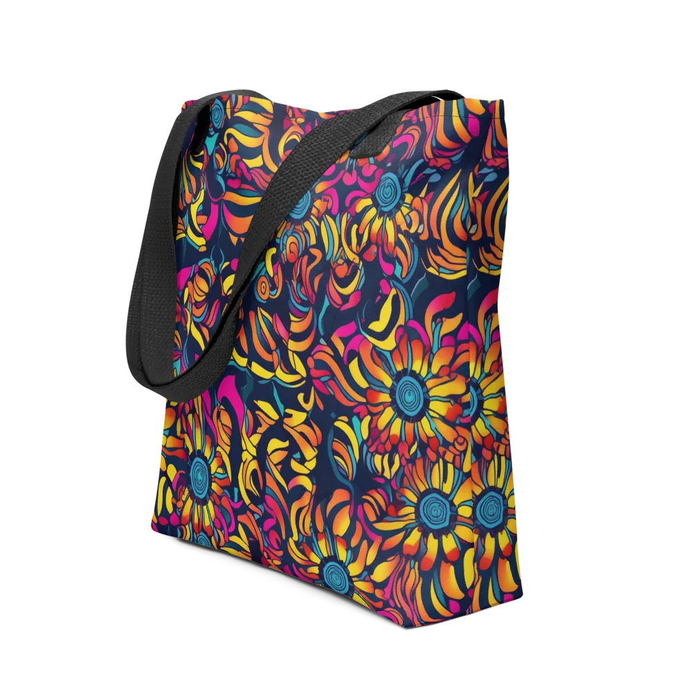 Flame Petals on Tote Bag — Front