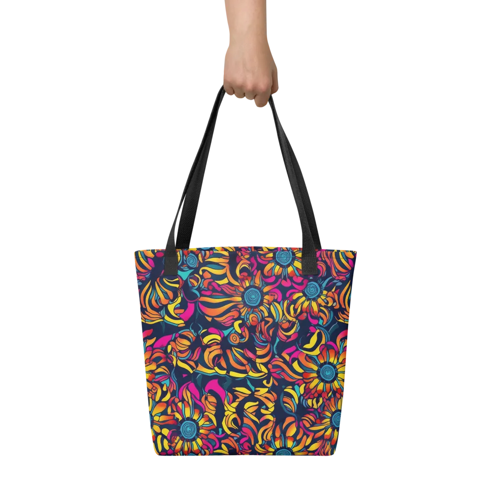 Flame Petals on Tote Bag — Front