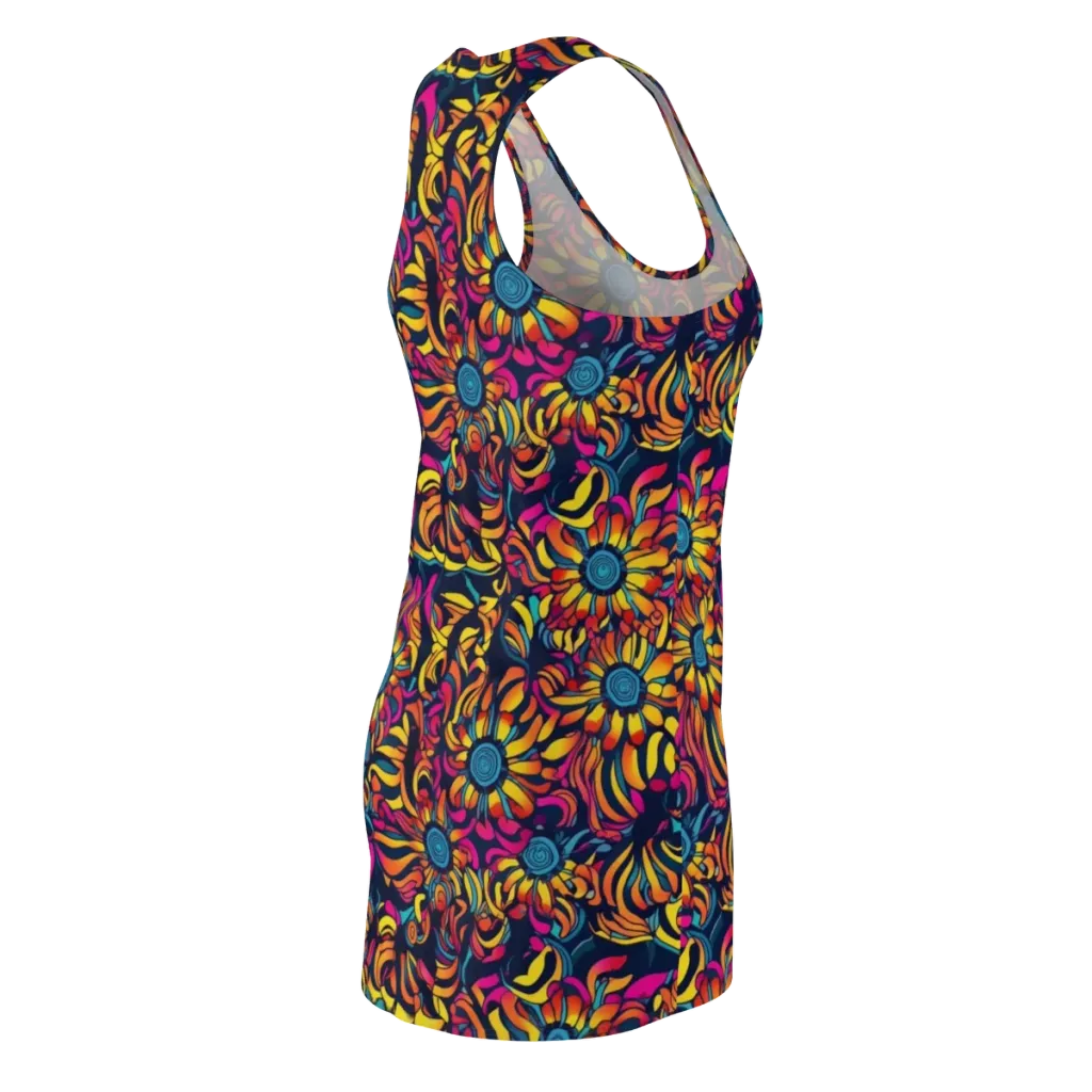 Flame Petals on Racerback Dress — Back Side