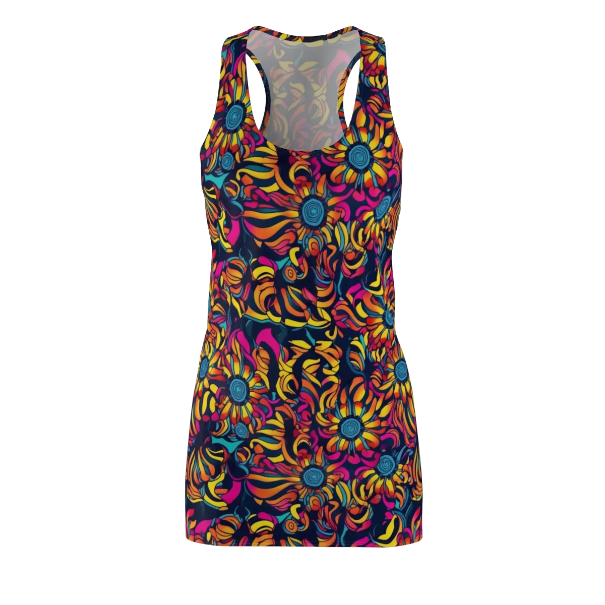 Flame Petals on Racerback Dress — Front