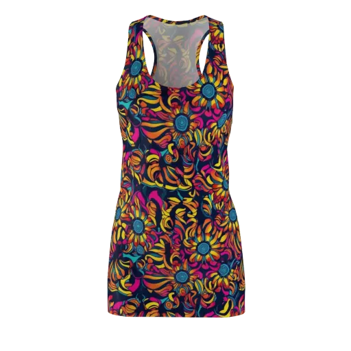 Flame Petals on a Racerback Dress