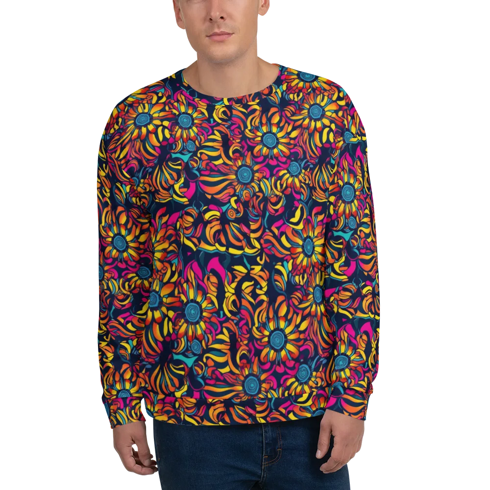 Flame Petals on Sweatshirt — Front