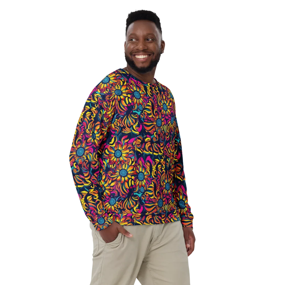 Flame Petals on Sweatshirt — Front