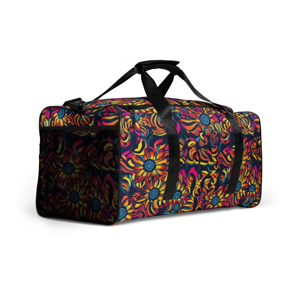 Flame Petals on Duffle Bag — Right Front