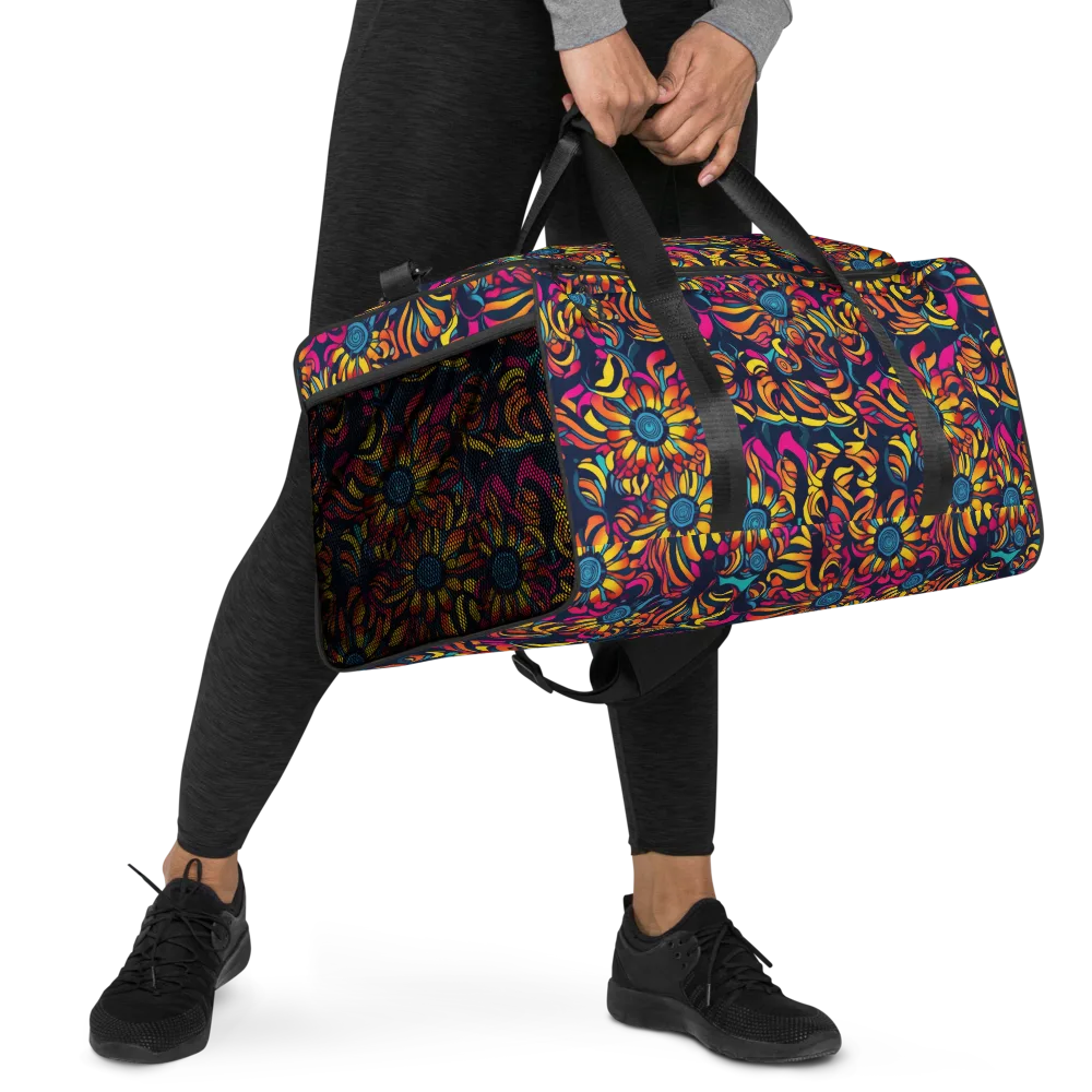 Flame Petals on Duffle Bag — Right Front