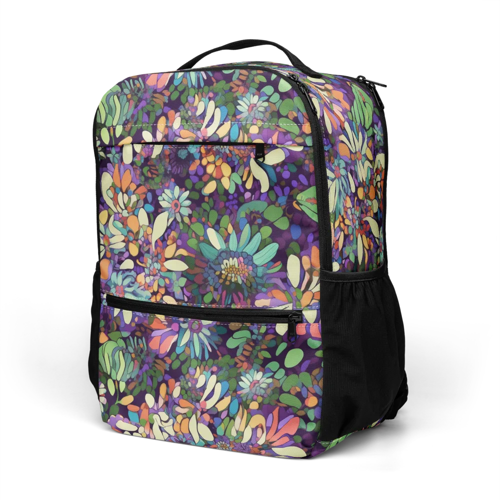 Botanical Carnival on Utility Backpack — Left Front