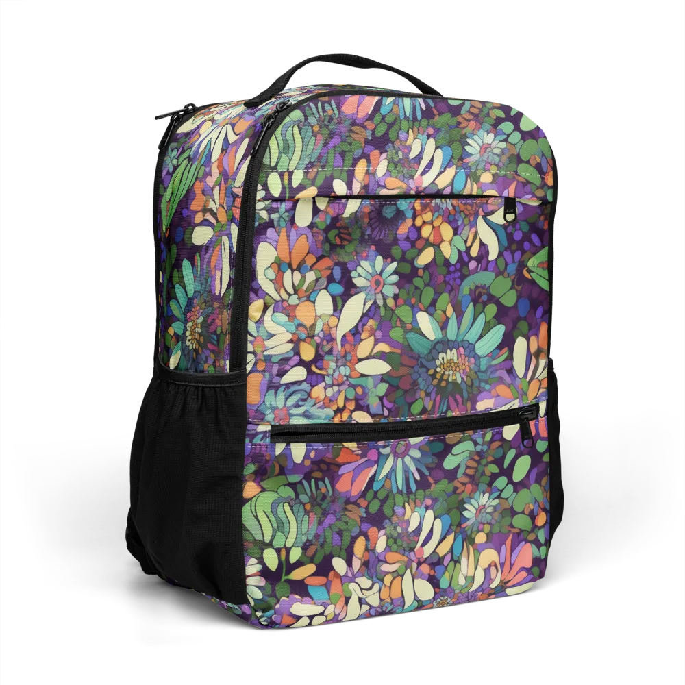 Botanical Carnival on Utility Backpack — Right Front