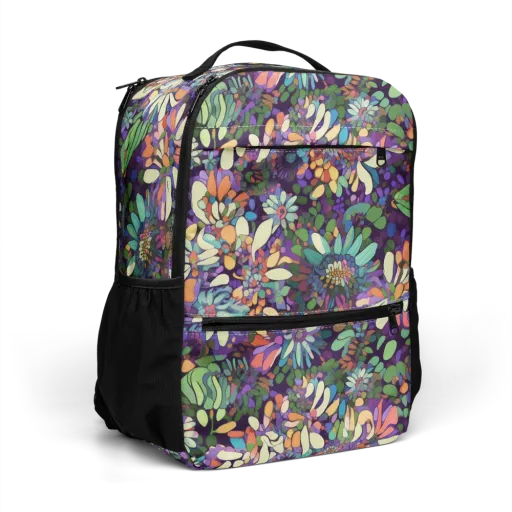 Botanical Carnival on a Utility Backpack