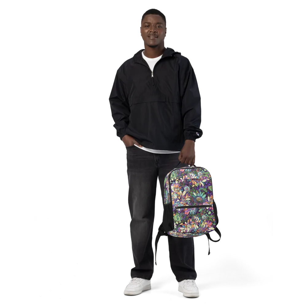 Botanical Carnival on Utility Backpack — Front