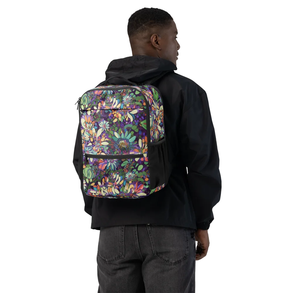 Botanical Carnival on Utility Backpack — Back