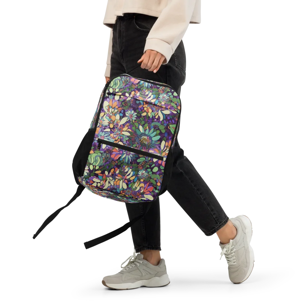 Botanical Carnival on Utility Backpack — Front