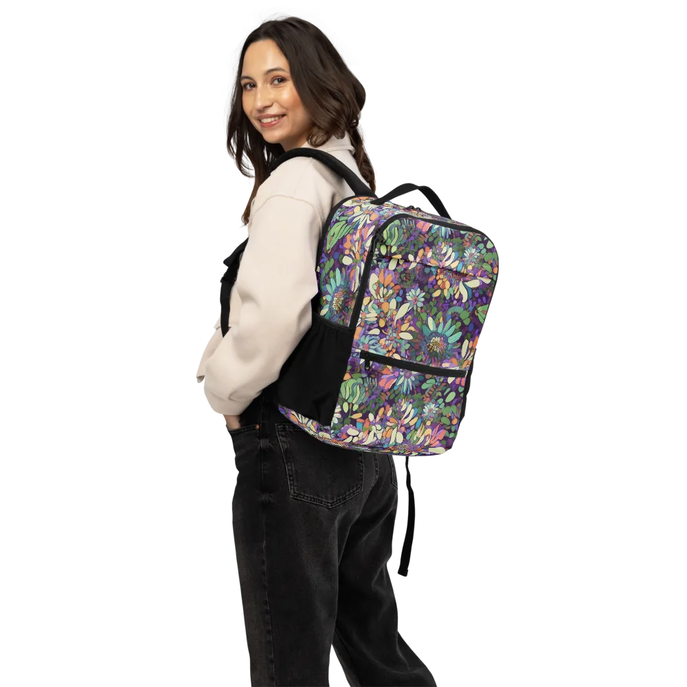 Botanical Carnival on Utility Backpack — Back