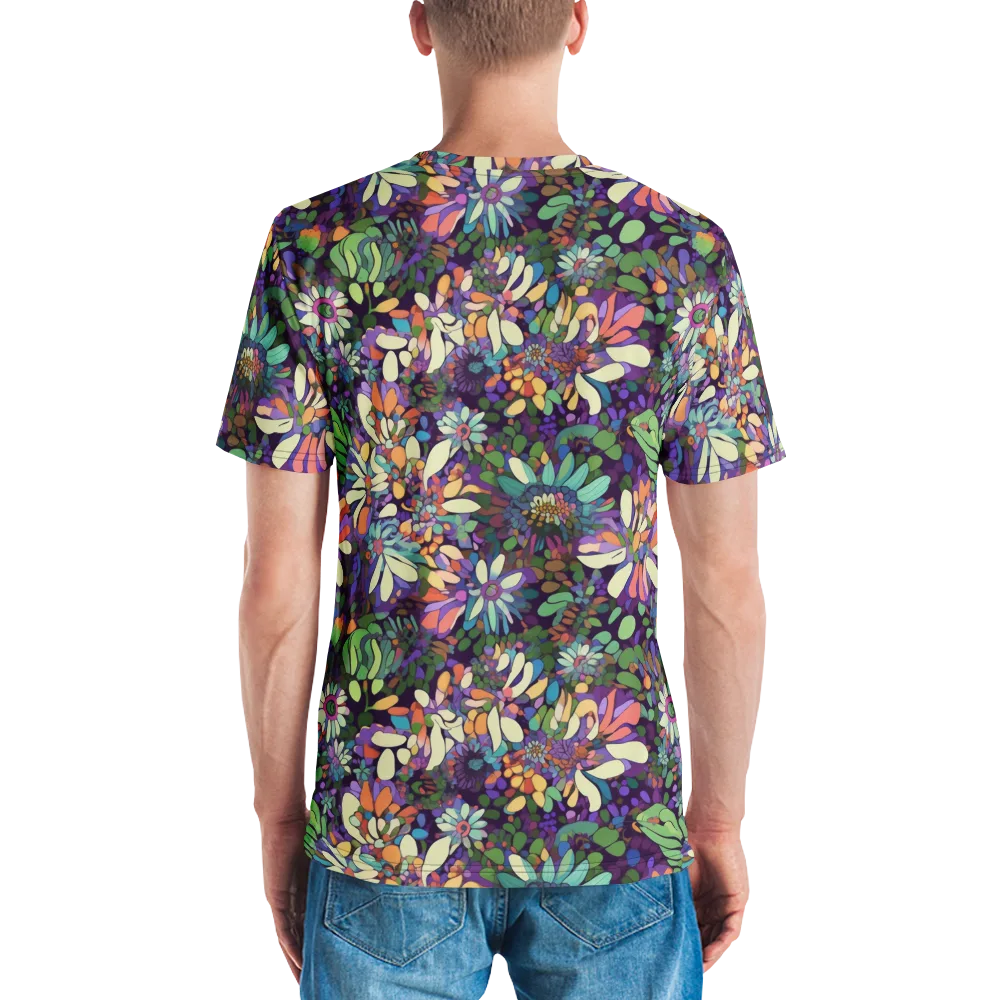 Botanical Carnival on Men's Crew Neck T-Shirt — Back