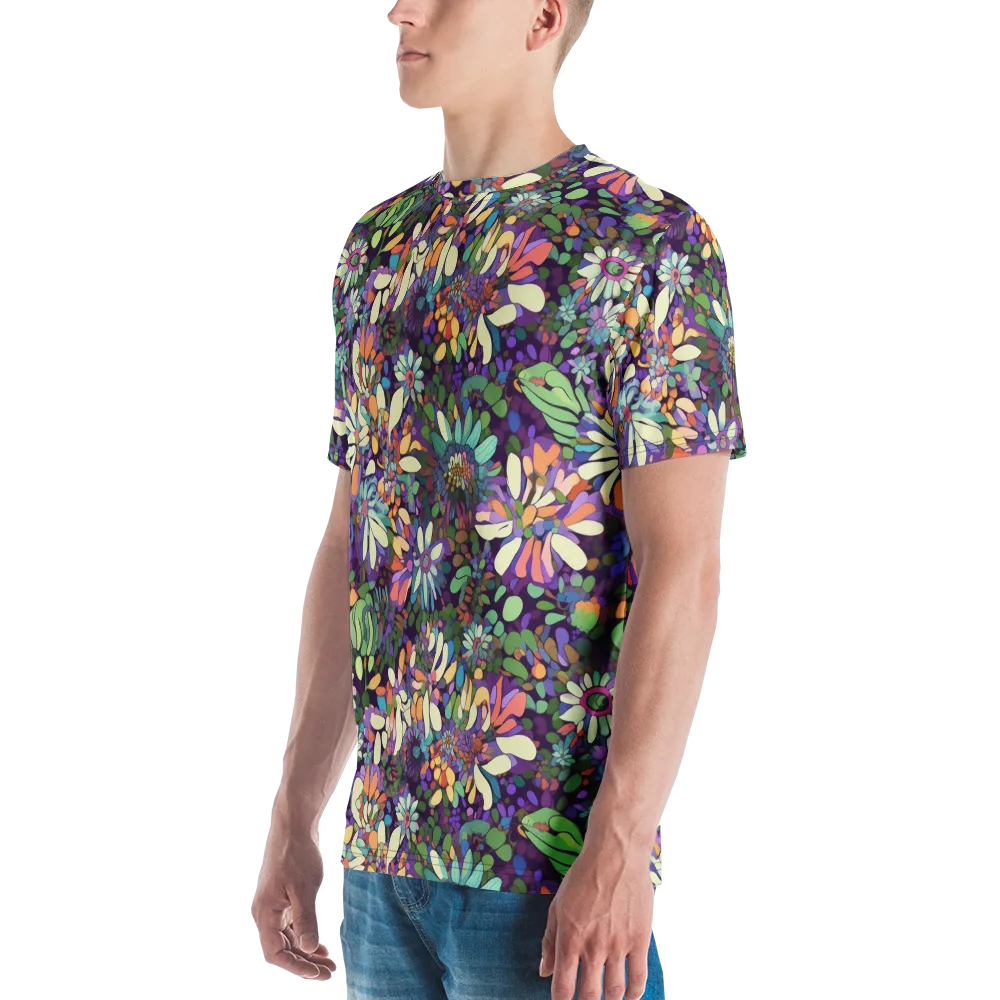 Botanical Carnival on Men's Crew Neck T-Shirt — Left
