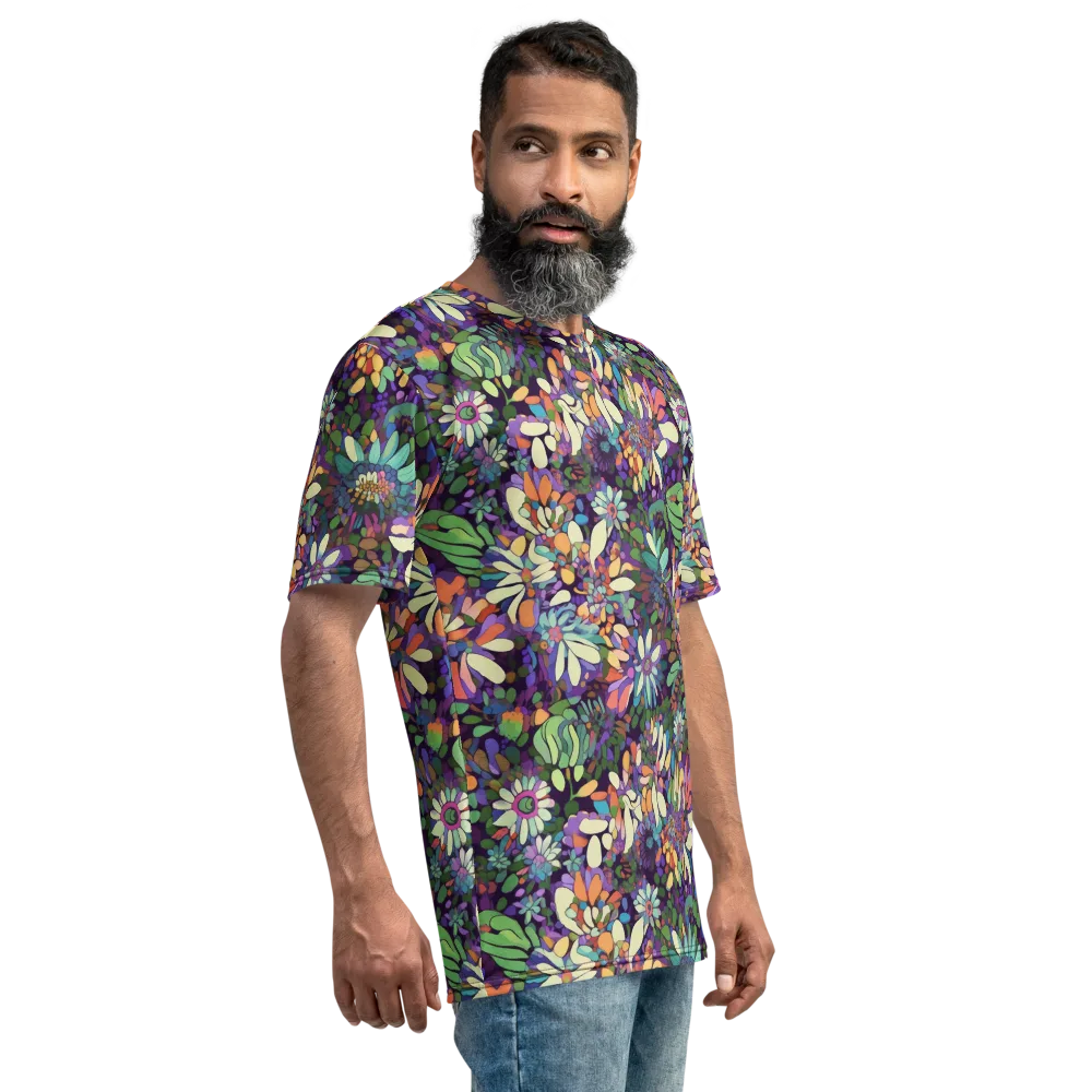 Botanical Carnival on Men's Crew Neck T-Shirt — Right