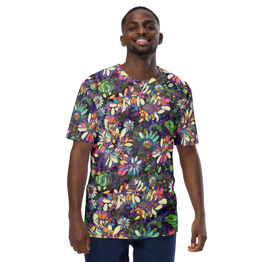 Botanical Carnival on Men's Crew Neck T-Shirt — Front