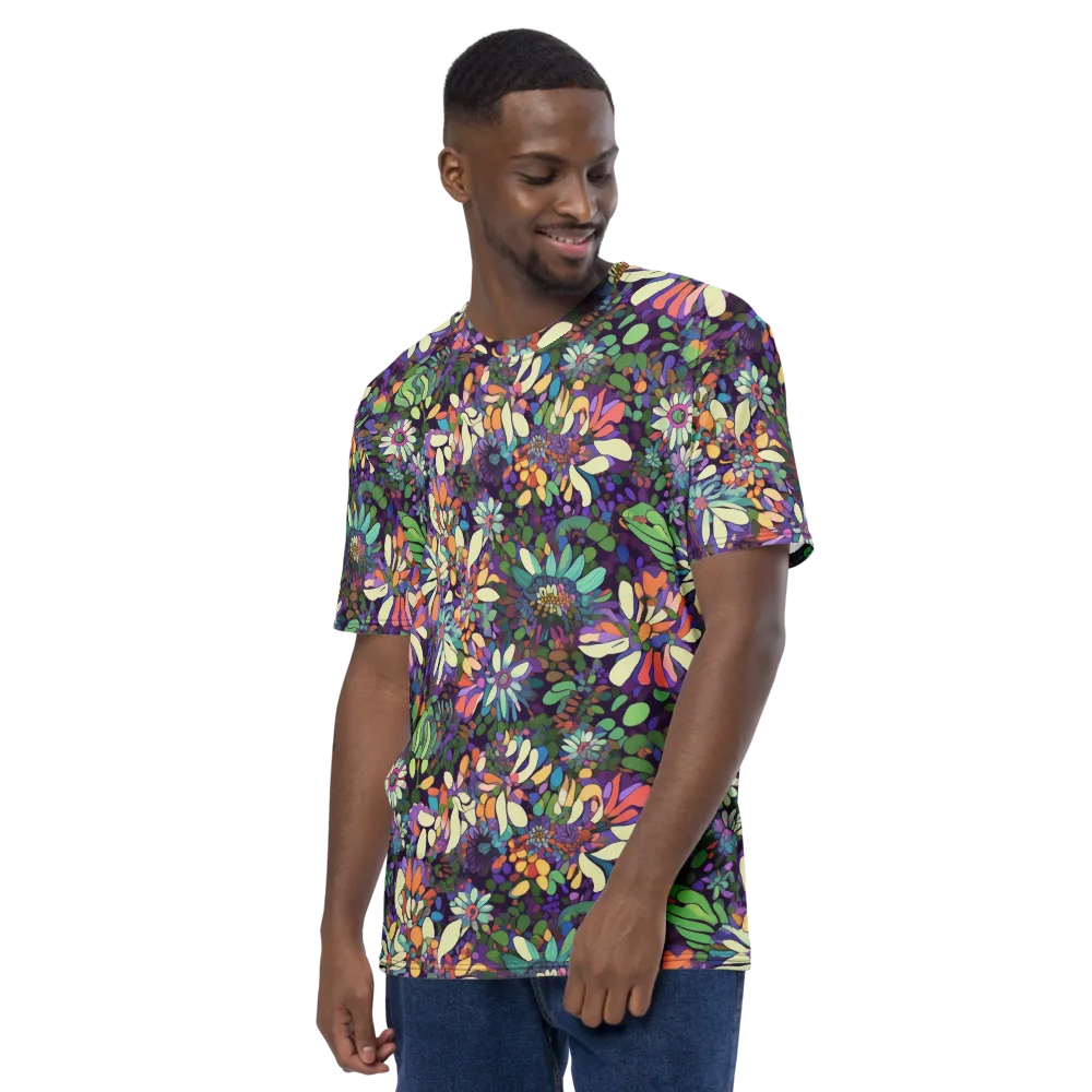 Botanical Carnival on Men's Crew Neck T-Shirt — Left
