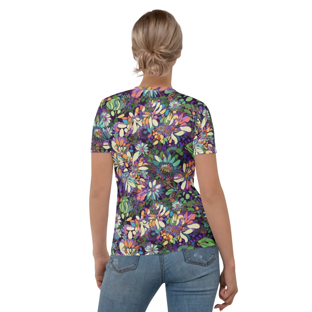 Botanical Carnival on Women's Crew Neck T-Shirt — Back