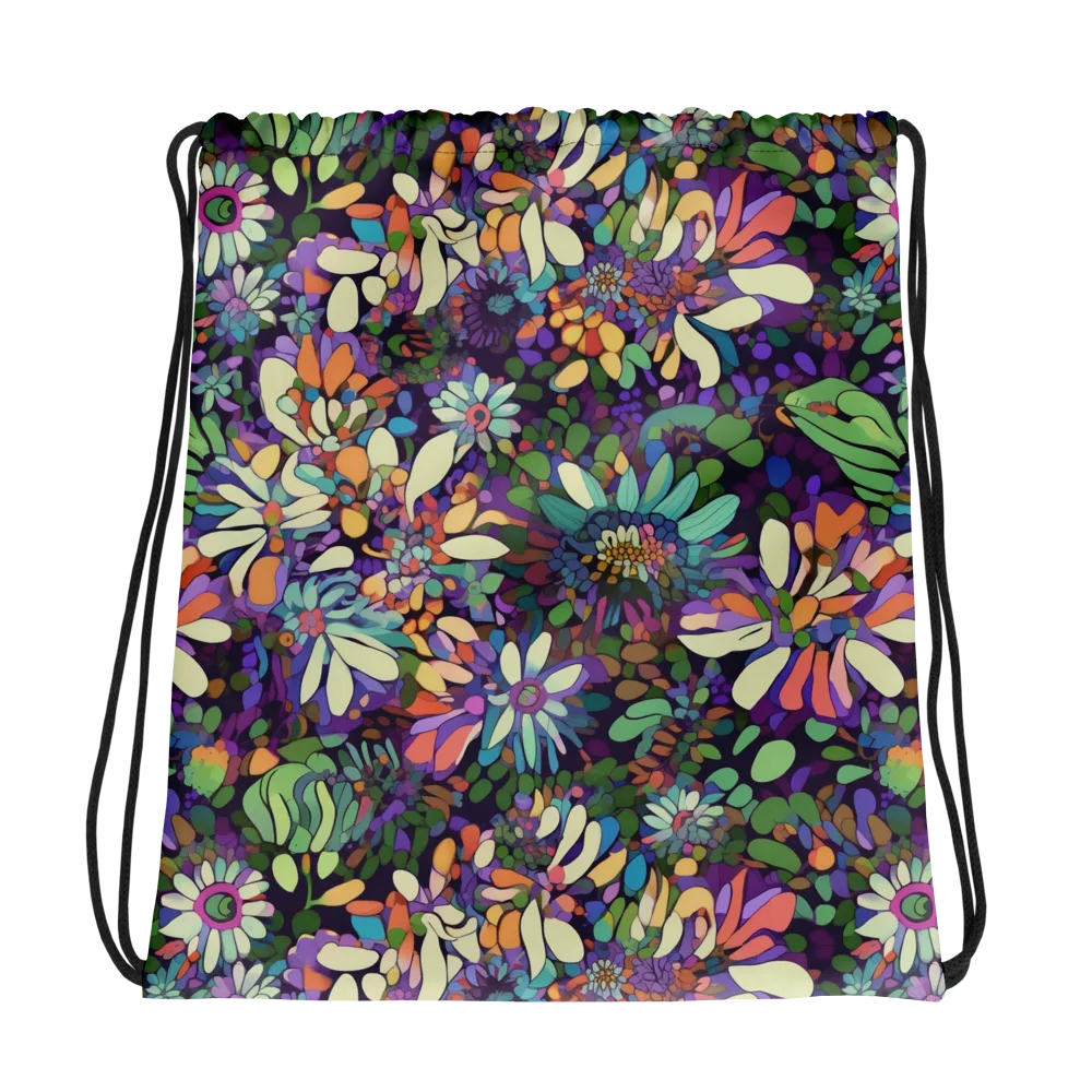Botanical Carnival on Drawstring Bag — Photo