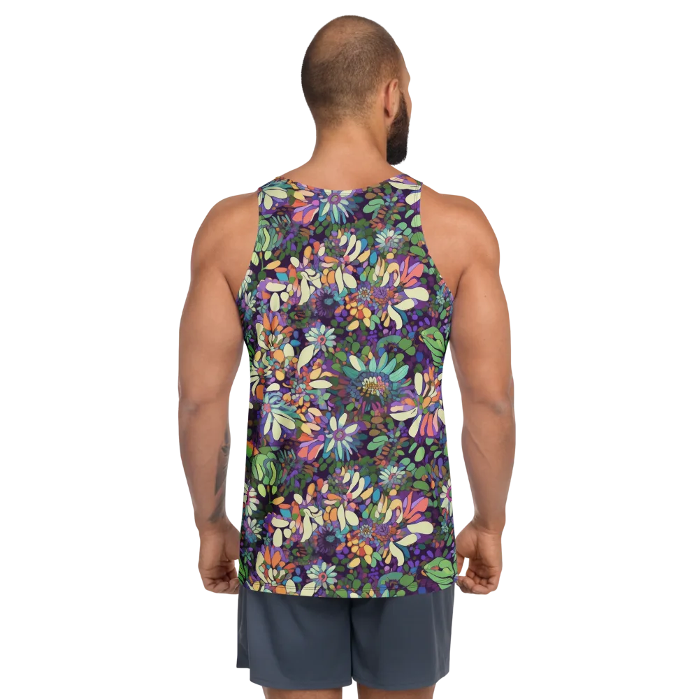 Botanical Carnival on Men's Tank Top — Back
