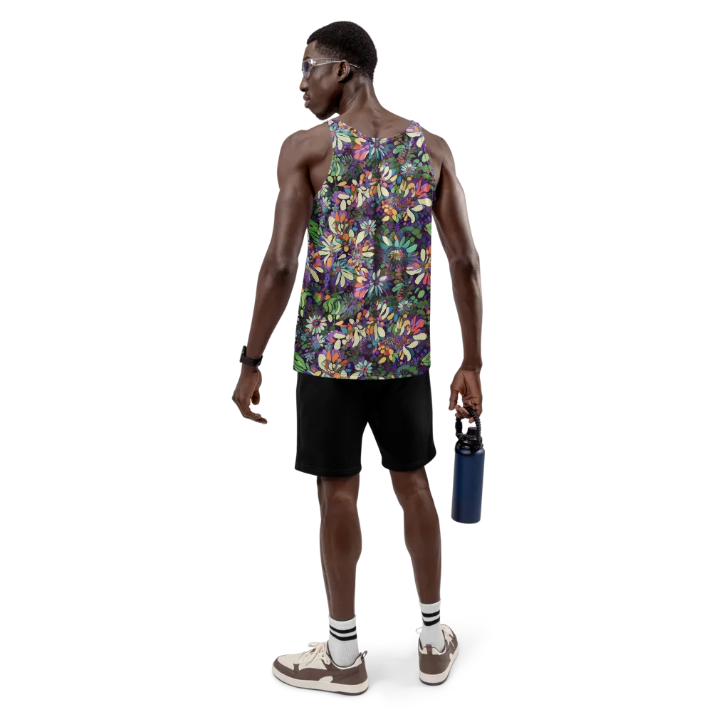 Botanical Carnival on Men's Tank Top — Back