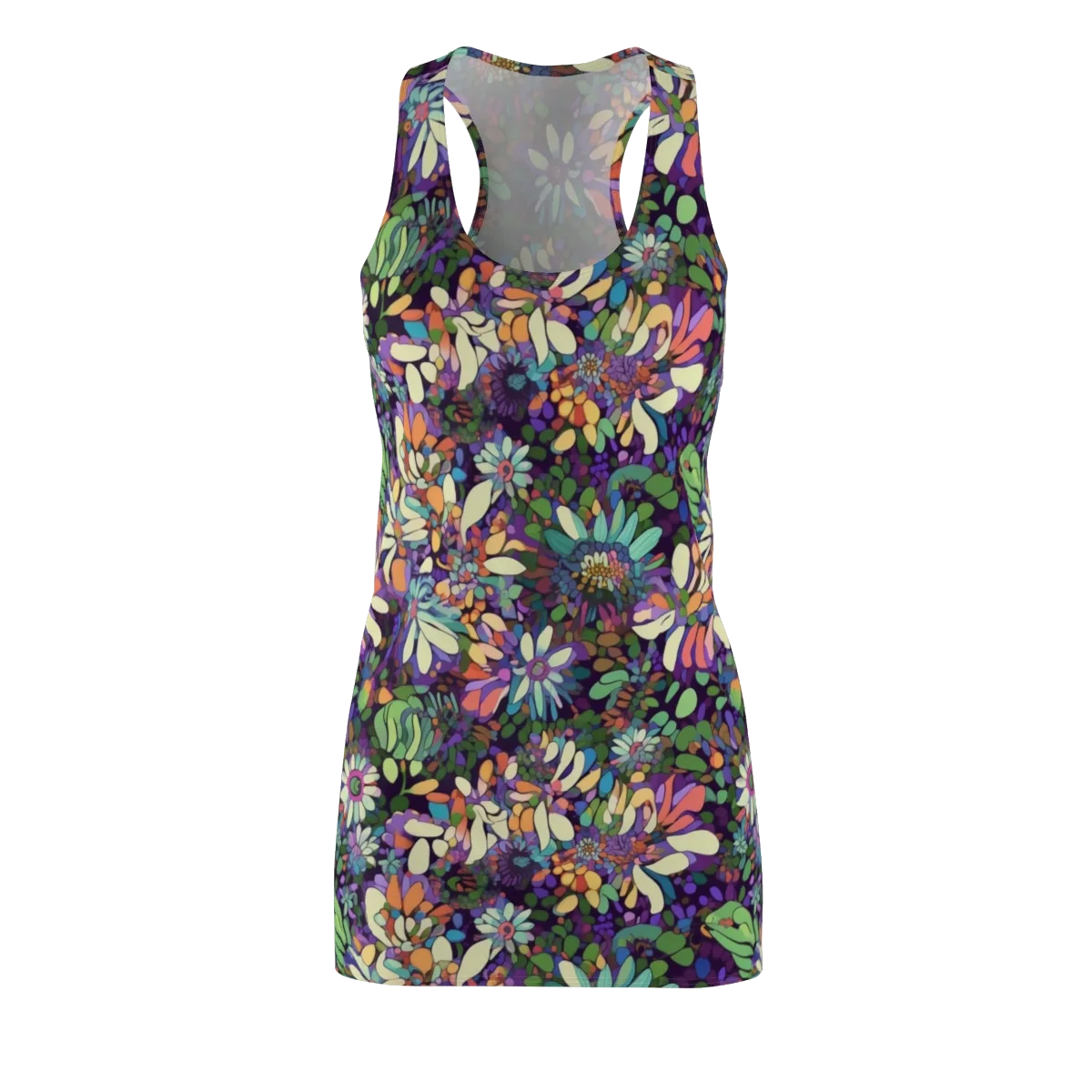Botanical Carnival on Racerback Dress — Front