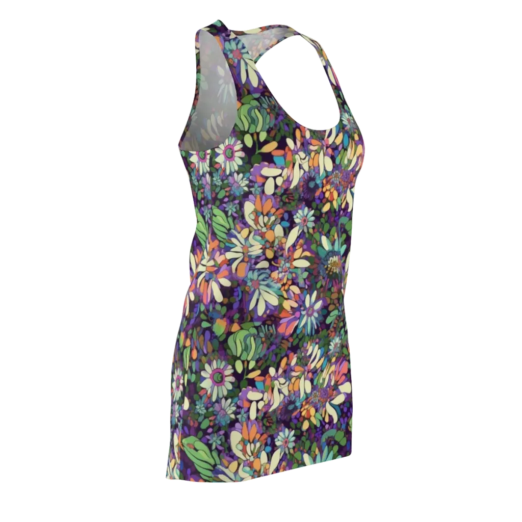 Botanical Carnival on Racerback Dress — Front Side