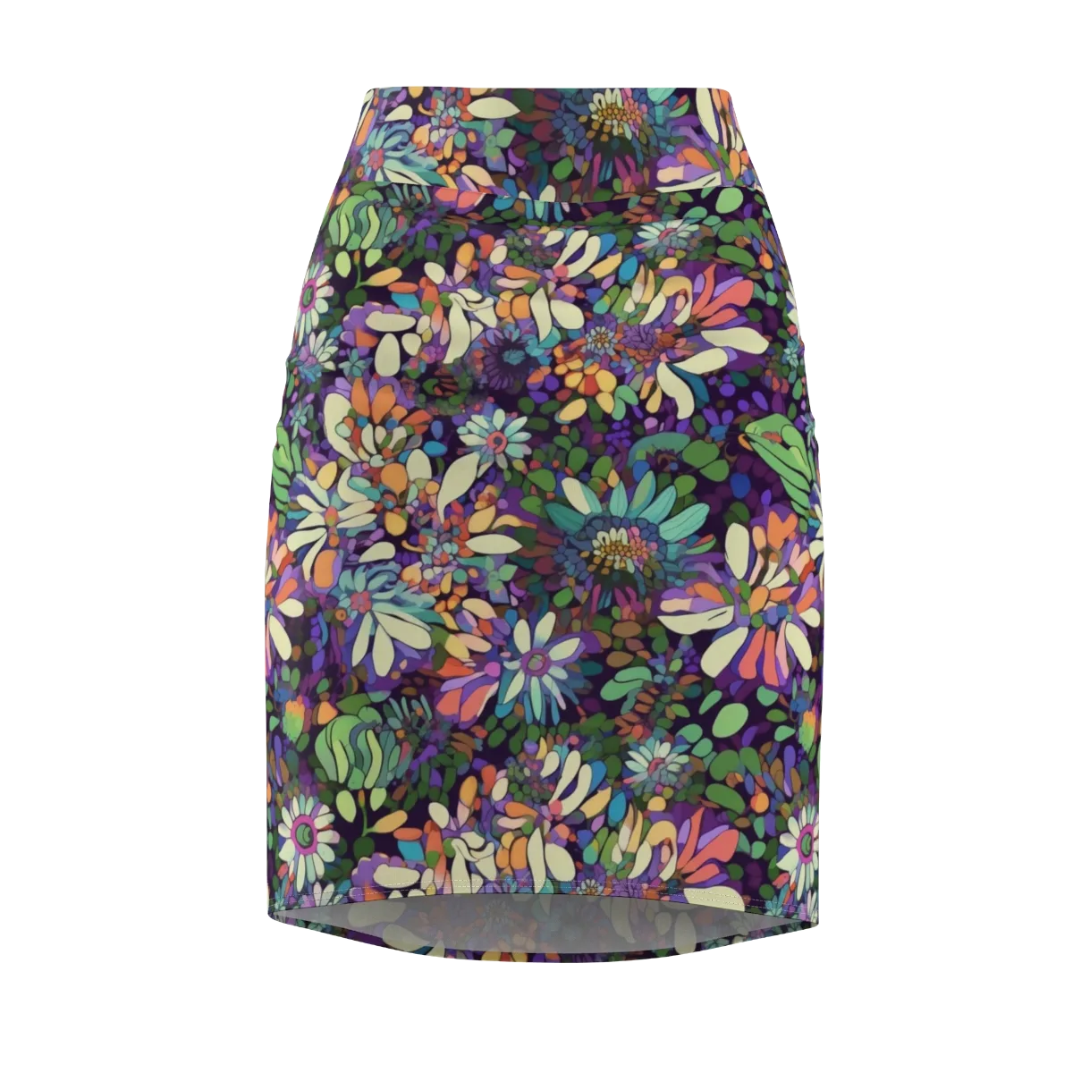 Botanical Carnival on Pencil Skirt — Front
