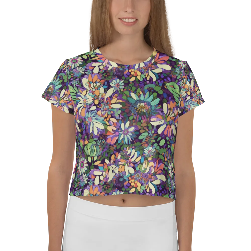 Botanical Carnival on Crop Tee — Front