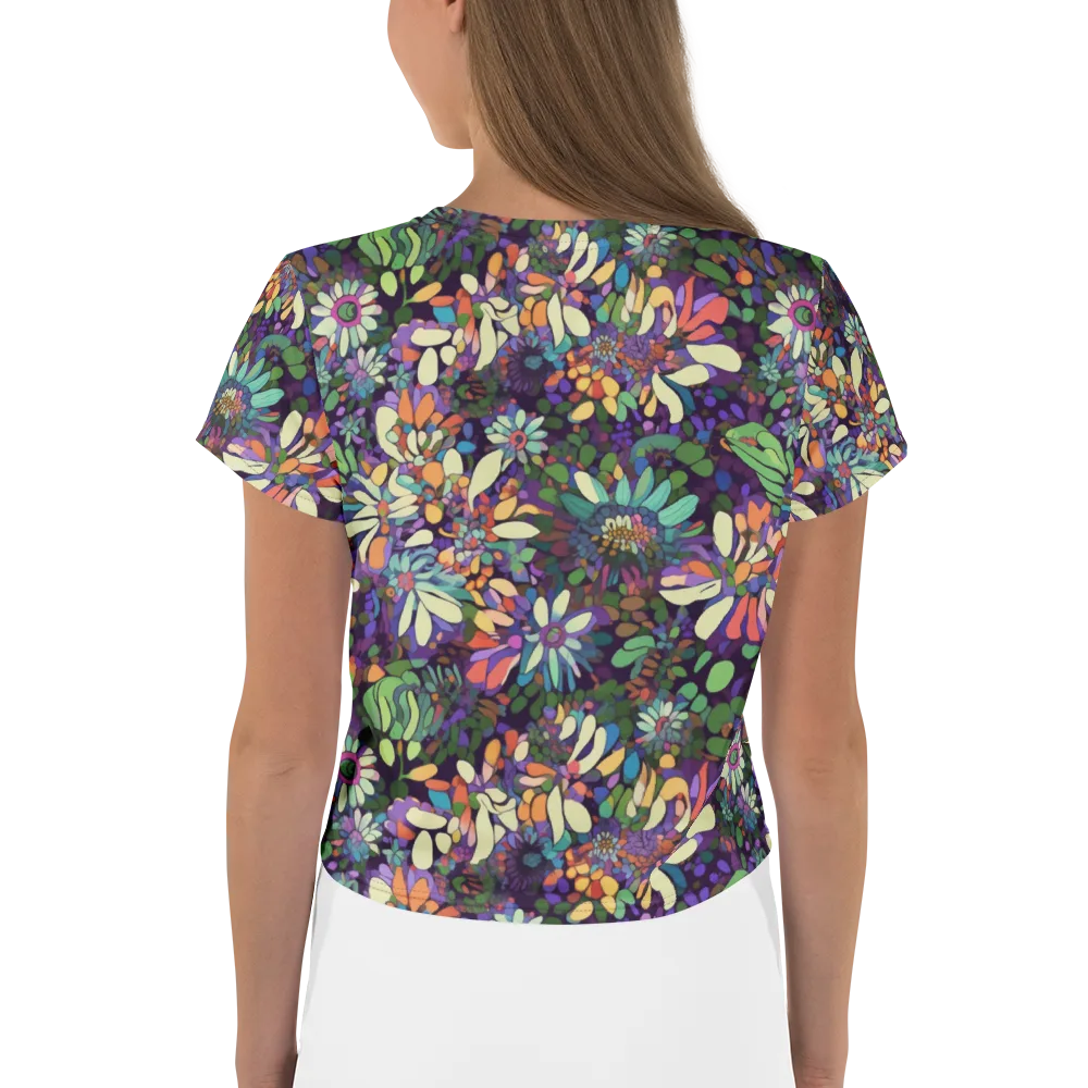 Botanical Carnival on Crop Tee — Back